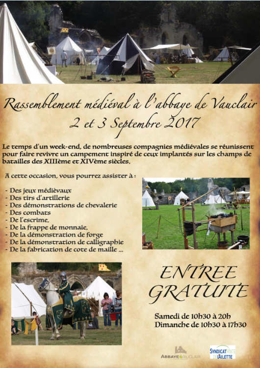 Rassemblement m�di�val � l'abbaye de Vauclair - Septembre 2017
