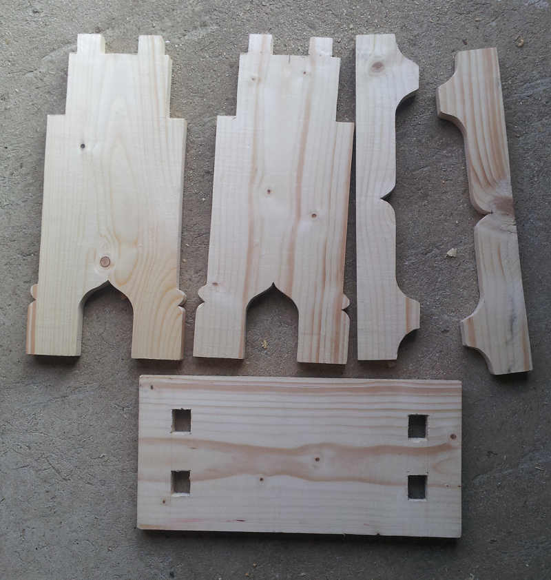 Les planches d�coup�es